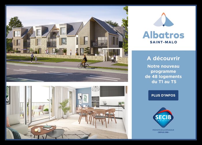 Publicité programme neuf Albatros à Saint-Malo