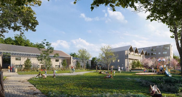 Jardins programme neuf éco-quartier Lorette à Saint-Malo