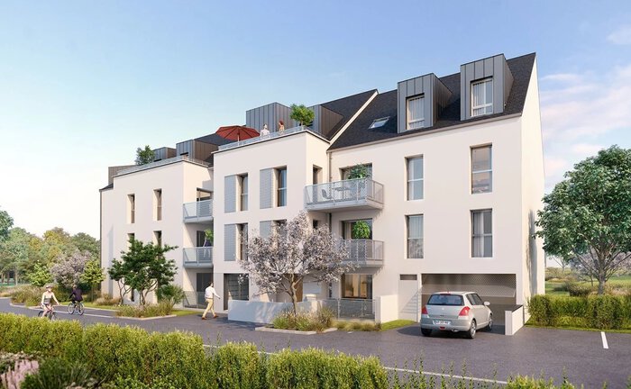 Façade Nord programme neuf Casa Blanca à Dinard