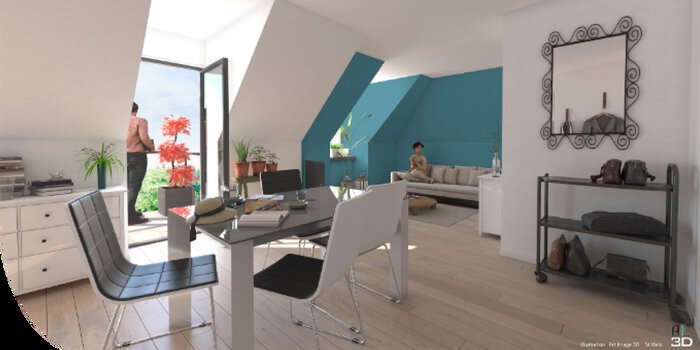 Intérieur d’un appartement neuf – Castel Léa