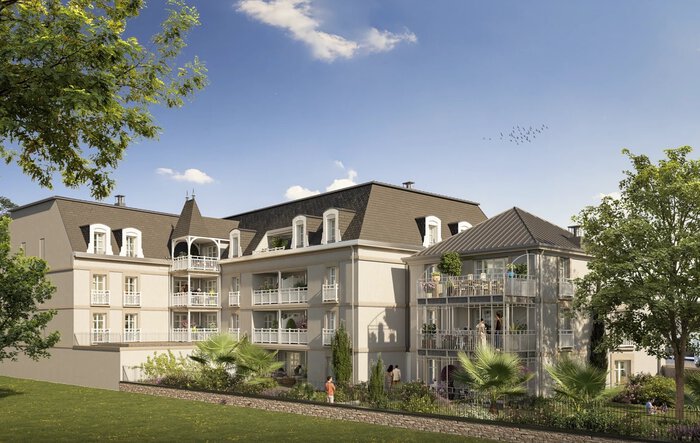 Coeur d'îlot paysager programme neuf Chemin de la Mer