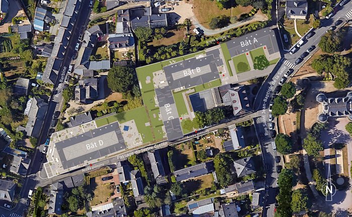 Plan masse du programme neuf Cour Lawrence