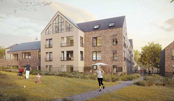 Façade Sud programme neuf Domaine Vaujoyeux à Cancale