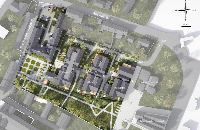Plan de masse programme neuf Domaine Vaujoyeux à Cancale