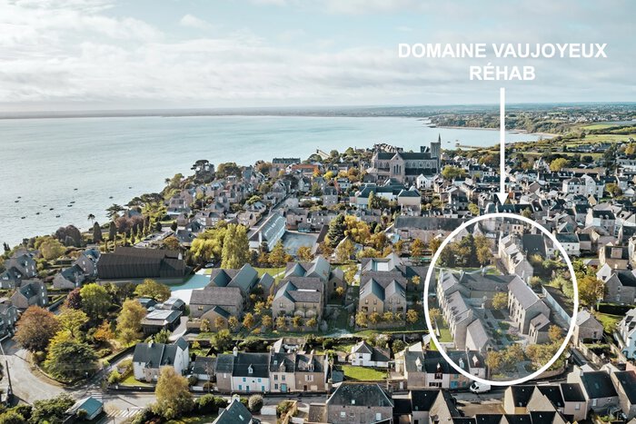 Vue aérienne programme neuf Domaine Vaujoyeux Réhab