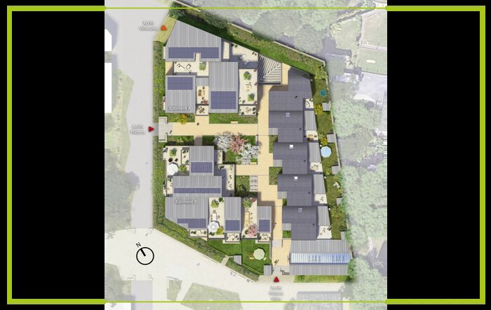 Plan masse programme neuf Eko Lodge