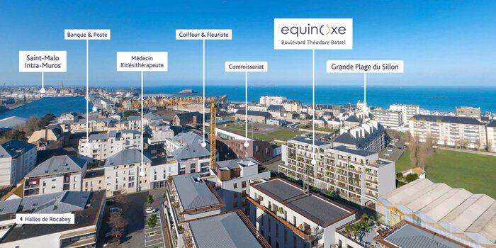 Photolocalisation du programme neuf Equinoxe à Saint-Malo