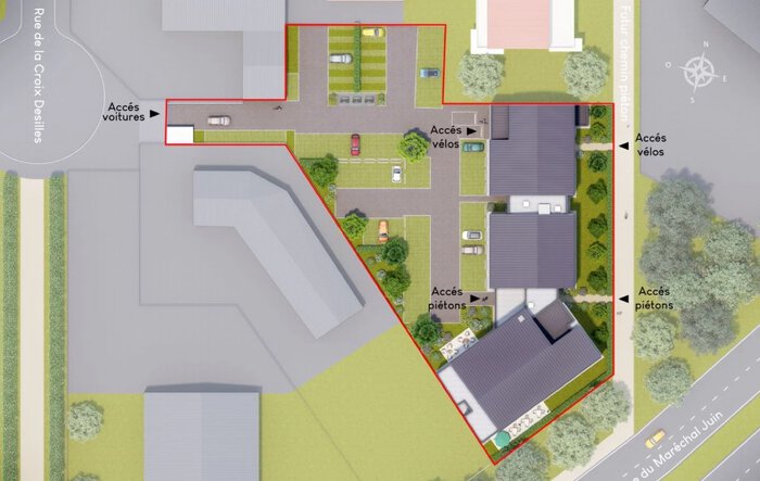 Plan masse programme neuf Folo Campus à Saint-Malo