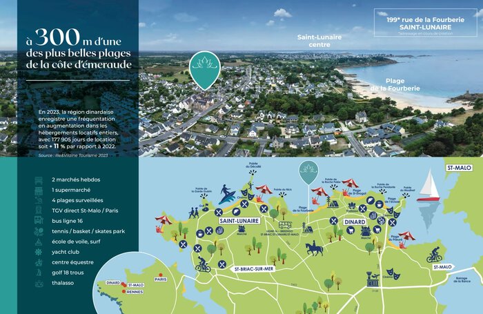 Plan de localisation du programme Glaz Signature à Saint-Lunaire