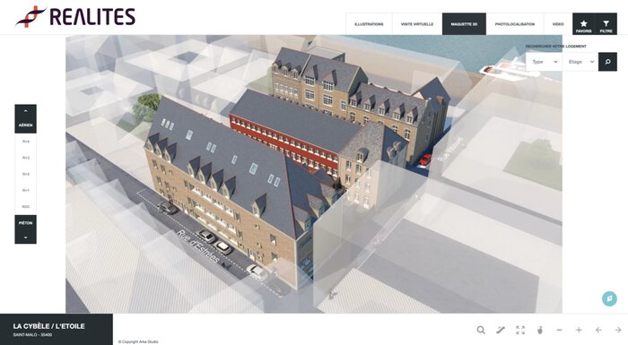 Maquette 3d programme neuf l’Étoile