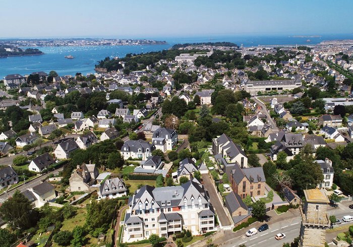 Vue aérienne programme neuf La Mésangère à Saint-Servan, Saint-Malo