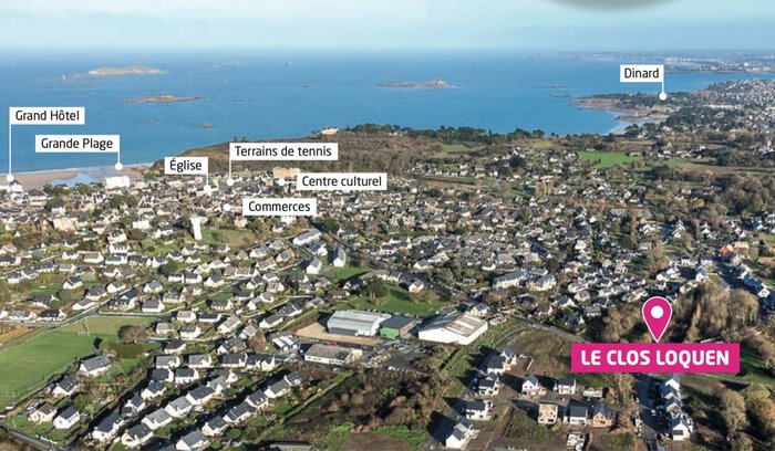 Photolocalisation programme neuf Le Clos Loquen à Saint-Lunaire