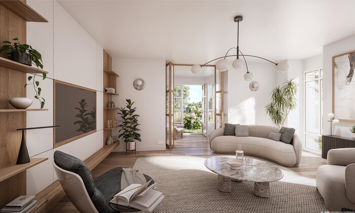 Ambiance intérieur maison neuve Le Domaine des Corbières
