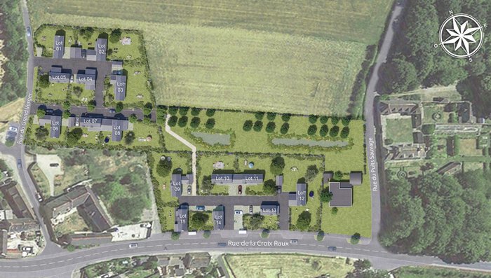 Plan masse du programme neuf à Saint-Malo – Le Domaine des Dames
