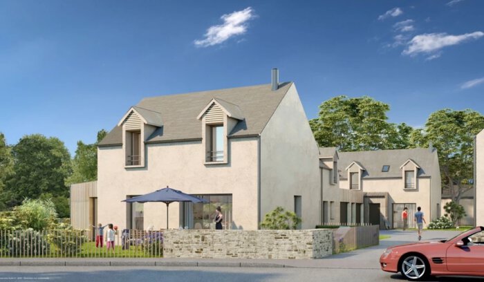 Maisons neuves dessinés par Bachmann & Associés à Lancieux