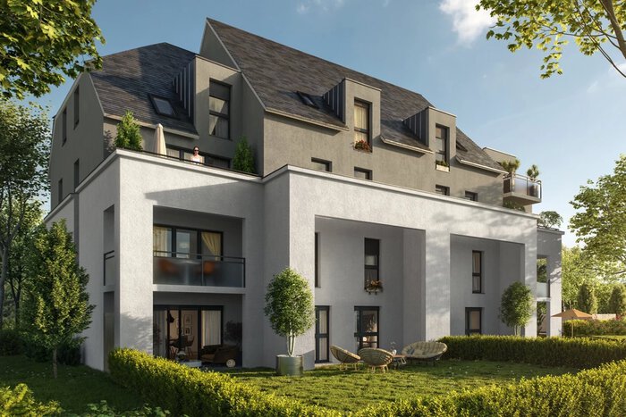 Façade ouest programme neuf Marina Bay à Dinard