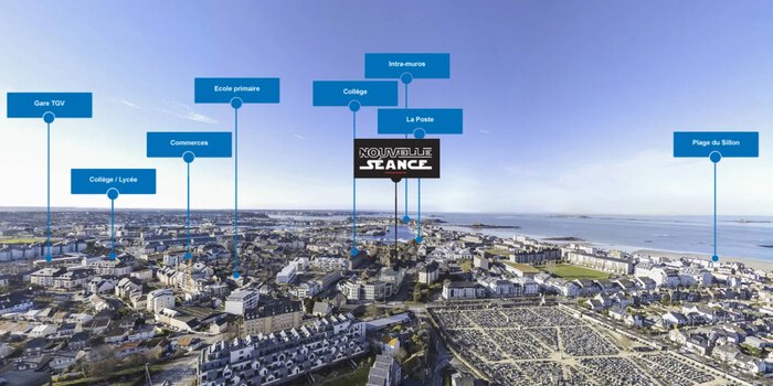 Photolocalisation programme neuf Nouvelle Séance Quartier Gare-Rocabey à Saint-Malo