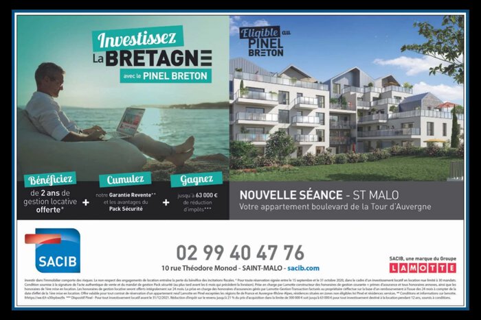 Publicité programme neuf Nouvelle Séance