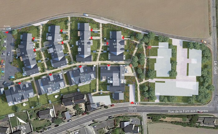Plan masse programme neuf Osmoz à St-Malo