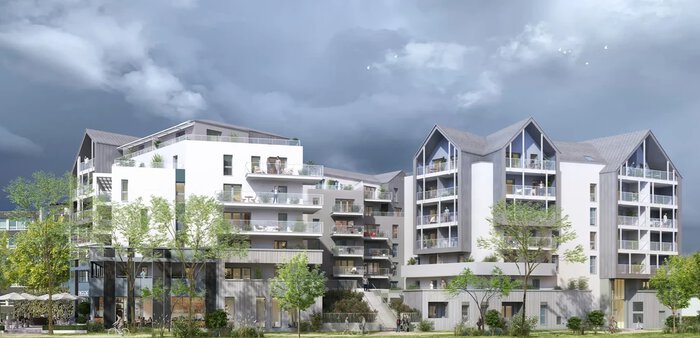 Façade programme neuf Port Vauban