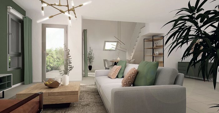 Illustration d'ambiance appartement neuf résidence Quai Salvadore à Saint-Malo