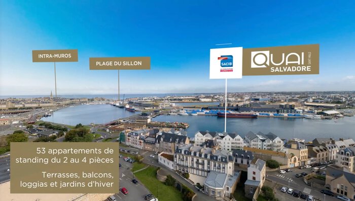 Photolocalisation programme neuf Quai Salvadore à Saint-Malo