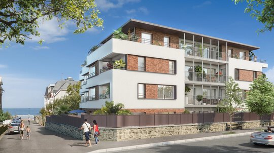 Programme neuf Vue mer Villa Amabilis à Paramé sur le Sillon, Saint-Malo