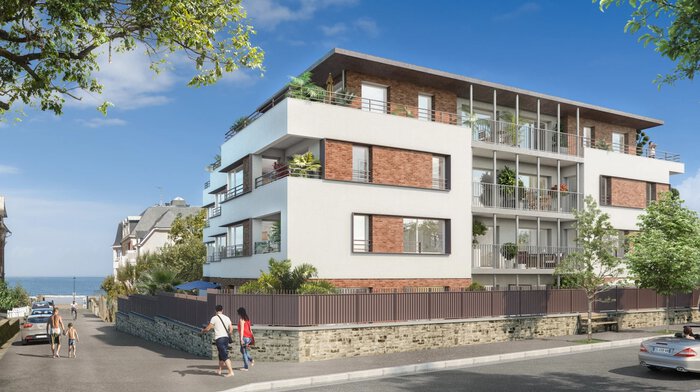 Programme neuf Vue mer Villa Amabilis à Paramé sur le Sillon, Saint-Malo