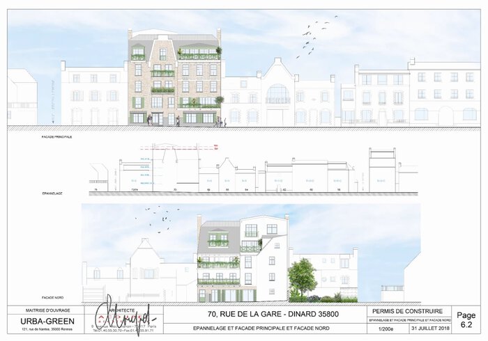 Facades programme neuf Villa Emeraude à Dinard