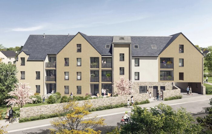 Façade Est programme neuf Villa Pauline à Saint-Ideuc, Saint-Malo